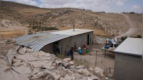 Palestinian residents in south West Bank vow to stay on the land despite facing eviction by Israel