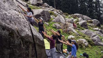Bouldering 'problems' motivate many for first ascent as rock climbing gains popularity in India