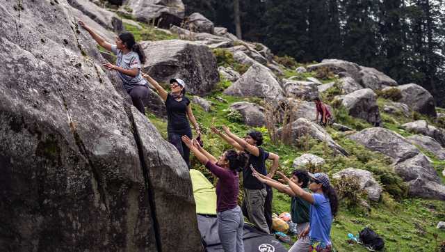 Bouldering 'problems' motivate many for first ascent as rock climbing gains popularity in India Bouldering 'problems' motivate many for first ascent as rock climbing gains popularity in India