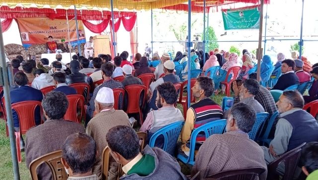 Amid call for shutdown, JKNPF holds political rally in Pulwama Amid call for shutdown, JKNPF holds political rally in Pulwama