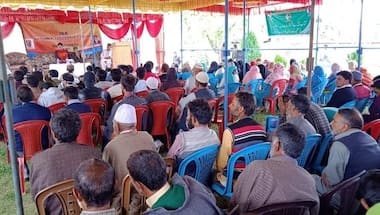 Amid call for shutdown, JKNPF holds political rally in Pulwama