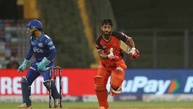 IPL 2022: Rahul Tripathi, Umran Malik help SRH keep slim playoff hopes alive with win over MI IPL 2022: Rahul Tripathi, Umran Malik help SRH keep slim playoff hopes alive with win over MI