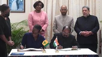 Ram Nath Kovind meets top leadership of Saint Vincent and the Grenadines