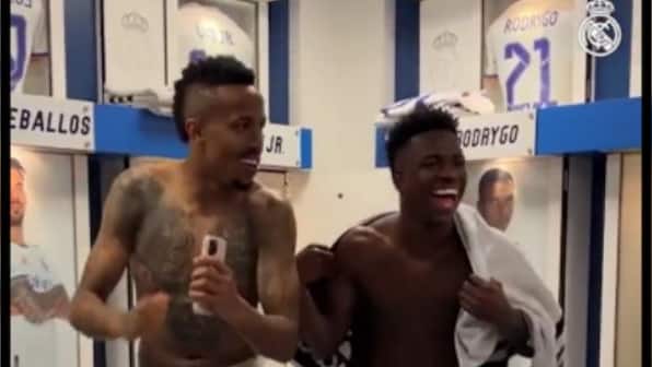Watch: Real Madrid players party in dressing room after stunning Champions League semis win