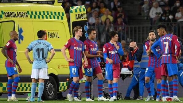LaLiga: Barcelona's win against Celta Vigo overshadowed by Ronald Araujo's head injury