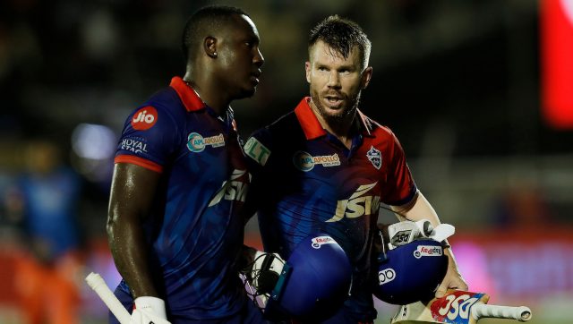 David Warner wasn't bothered about his hundred, asked me to hit hard in final over: Rovman Powell David Warner wasn't bothered about his hundred, asked me to hit hard in final over: Rovman Powell