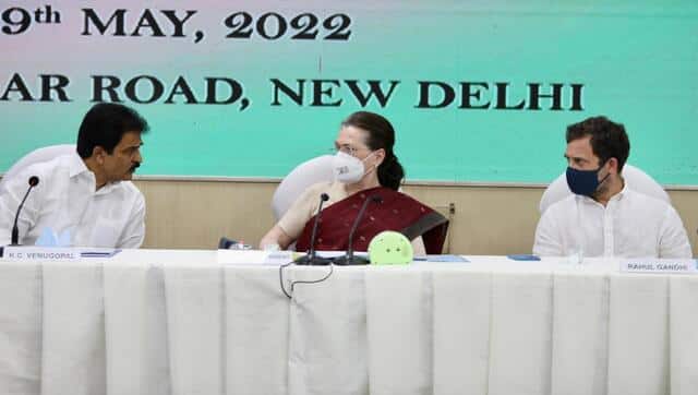 Congress Working Committee meeting chaired by Congress president Sonia Gandhi on Monday. Twitter/ @INCIndia