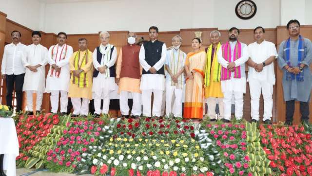 Tripura: Two new faces among 11 MLAs who take oath as Cabinet ministers of Manik Saha-led government Tripura: Two new faces among 11 MLAs who take oath as Cabinet ministers of Manik Saha-led government