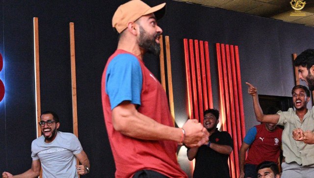 Watch: Virat Kohli and RCB players celebrate after securing playoffs spot Watch: Virat Kohli and RCB players celebrate after securing playoffs spot