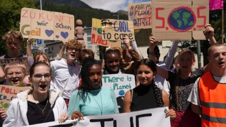 At Davos, climate activists say major issues largely ignored at World Economic Forum