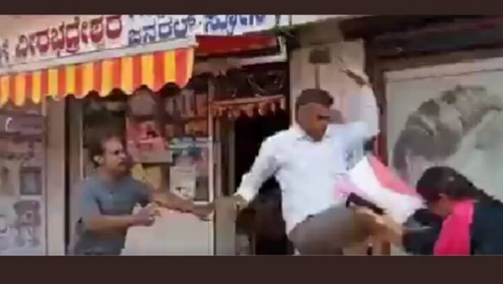 Caught on camera: Woman advocate assaulted by neighbour over property dispute in Karnataka