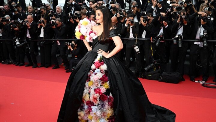 Cannes 2022: Aishwarya Rai Bachchan dazzles in a black gown with floral accents; see pictures here