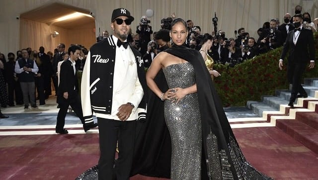 Swizz Beatz, left, and Alicia Keys attend The Metropolitan Museum of Art&rsquo;s Costume Institute benefit gala celebrating the opening of the 
