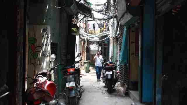 Lanes in Bowbazar area of North Kolkata where metro construction work is going on. Image courtesy Sayantan Ghosh