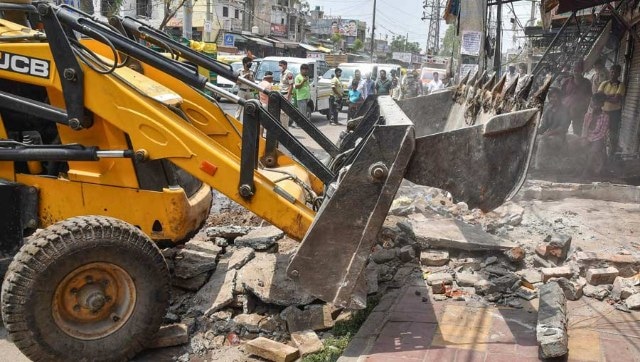 SDMC carries out anti-encroachment drive in najafgarh, west zones south delhi