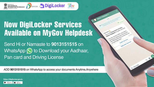 Now, access Digilocker services on MyGov Helpdesk through WhatsApp Now, access Digilocker services on MyGov Helpdesk through WhatsApp