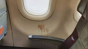 IAS officer shares image of gutka stain inside airplane, internet demands action
