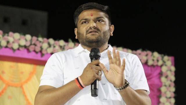 While Patel slammed the Congress, he praised the Centre for the abrogation of Article 370, implementation of GST and construction of the Ram Mandir in Ayodhya. Image Courtesy: @HardikPatel_/Twitter