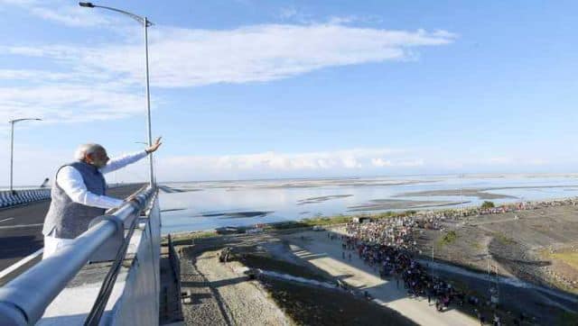 The Bogibeel Bridge is Asia’s second longest rail-cum-road bridge. The 4.9-km bridge cuts down the train-travel time between Tinsukia in Assam to Naharlagun town of Arunachal Pradesh by more than 10 hours. PTI