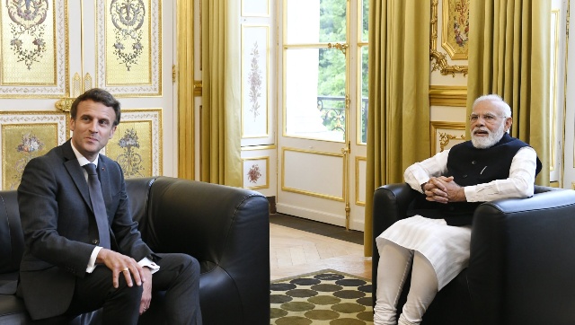 Narendra Modi meets French President, discusses regional and global developments Narendra Modi meets French President, discusses regional and global developments