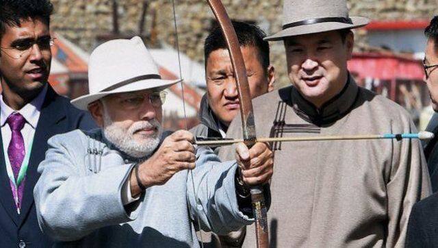 Dressed in traditional Mongol costume, Modi attended the Mini Naadam Festival in Mongolia's Ulan Bator. PTI 