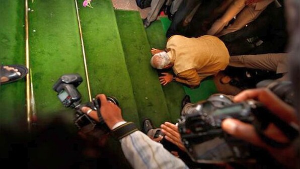 Modi@8: From hugging Rahul to tearing apart the Congress, the prime minister's memorable moments in Parliament