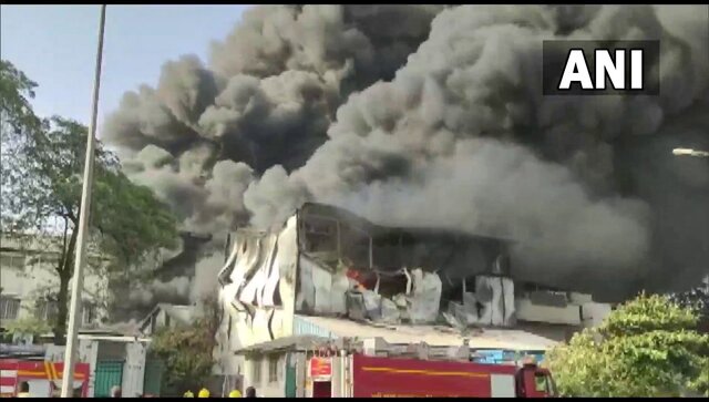 Major fire breaks out in Navi Mumbai's Pawne MIDC area, at least three industrial units gutted Major fire breaks out in Navi Mumbai's Pawne MIDC area, at least three industrial units gutted