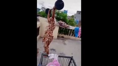 Watch: 80-year-old woman completes deadlift challenge given by grandson; internet reacts with awe