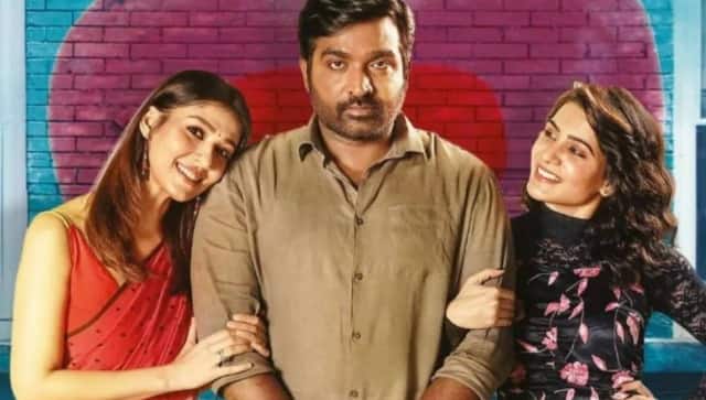 Nayanthara, Vijay Sethupathi and Samantha Ruth Prabhu in Kaathuvaakula Rendu Kaadhal poster