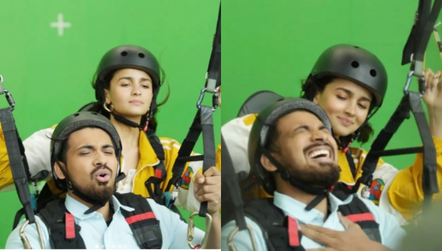 Watch: Alia Bhatt recreates hilarious paragliding video with 'land kara de bhai’ meme guy Watch: Alia Bhatt recreates hilarious paragliding video with 'land kara de bhai’ meme guy