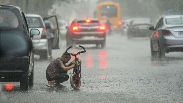 Watch Heavy Shower With Hailstorm Lashes Parts Of Delhi NCR Brings 