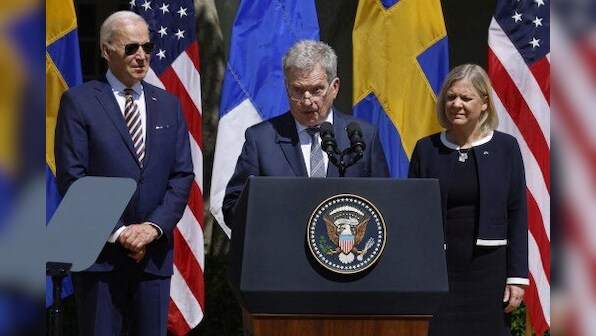 Biden backs NATO bids as he hosts leaders of Finland, Sweden at White House