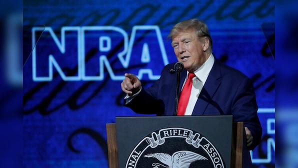 Evil like Texas massacre a reason to arm, not disarm: Trump at gun lobby NRA's event