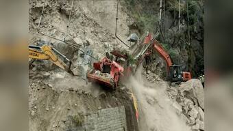 WATCH: Fresh landslide halts Jammu tunnel collapse rescue efforts