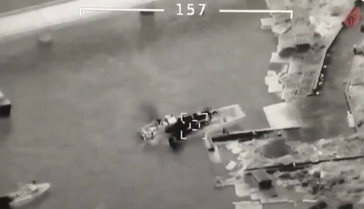 WATCH: Ukraine's Bayraktar TB2 drone destroys Russian landing aircraft near Snake Island