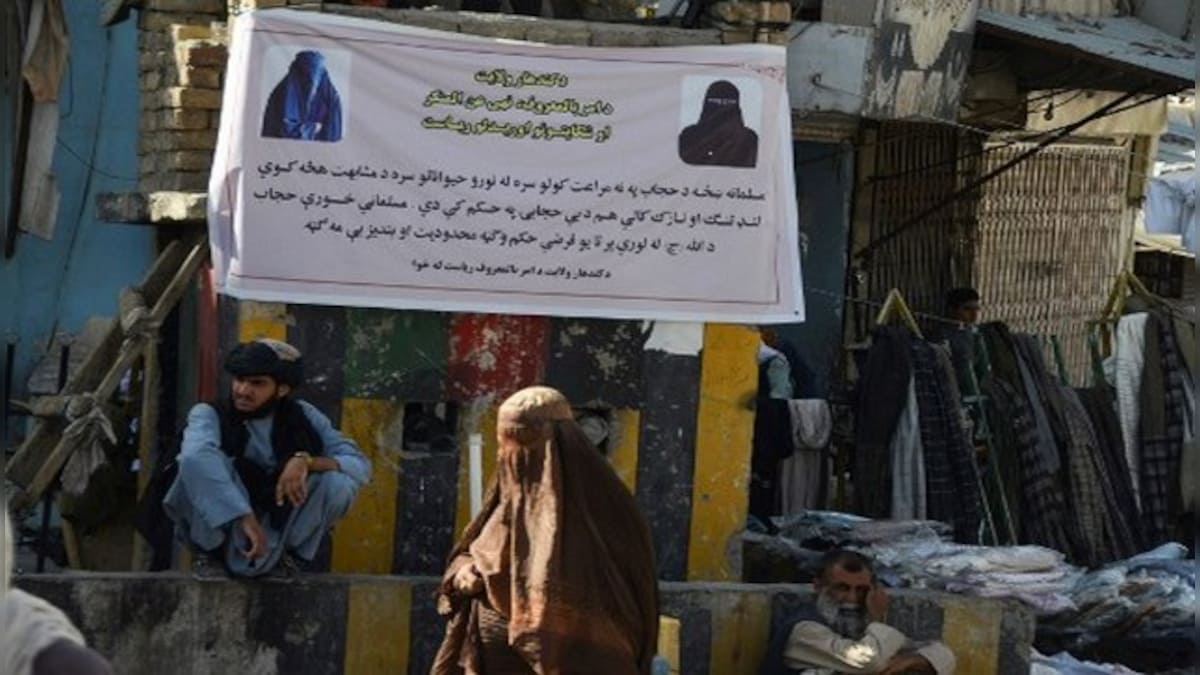 Taliban put up posters in Kandahar: 'Women without hijab trying to look like animals'