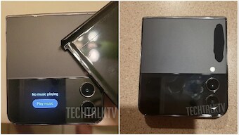 Samsung Galaxy Flip 4 real photos leaked online, reveal a much-refined display crease