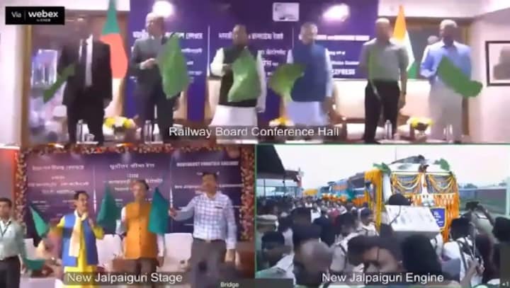 India-Bangladesh ‘Mitali Express’ flagged off between New Jalpaiguri and Dhaka
