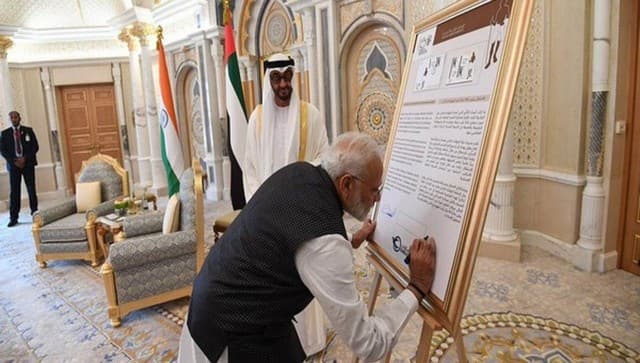 Prime Minister Narendra Modi's visit to UAE.