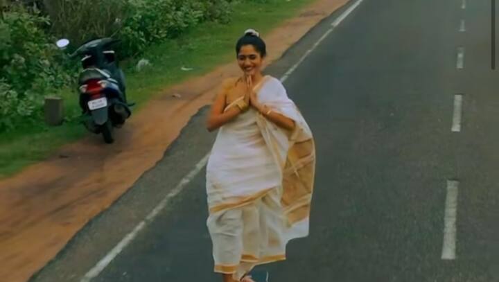 Watch| Woman longboards on Kerala road in saree; check viral clip here