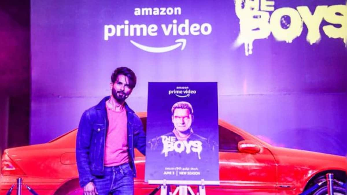 The Boys Season 3 launch event was presented by Shahid Kapoor amidst laser lights and flaming cars