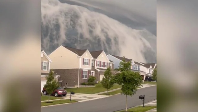 Watch|Breathtaking visuals of strange cloud pattern takes internet by ...
