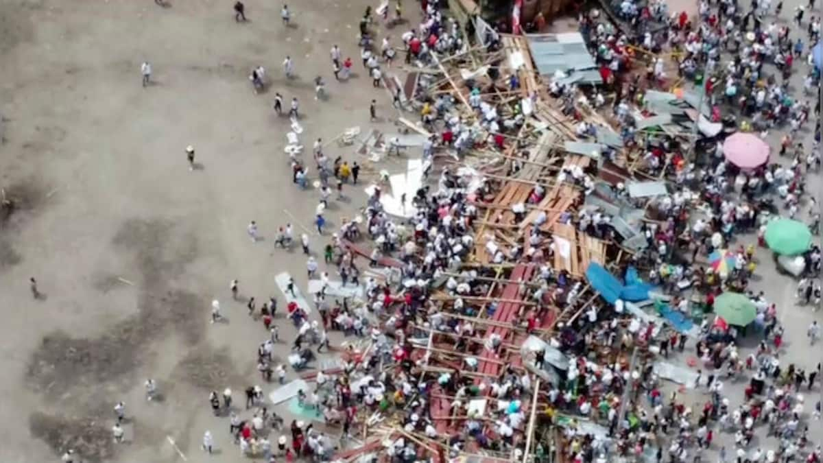 Watch: Spectator stands collapse in Colombia during bullfight; at least four dead, hundreds hurt