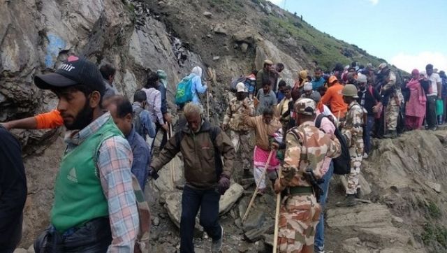 Amid tight security, 2nd batch of 5,700 pilgrims leave for Amarnath from Jammu Amid tight security, 2nd batch of 5,700 pilgrims leave for Amarnath from Jammu