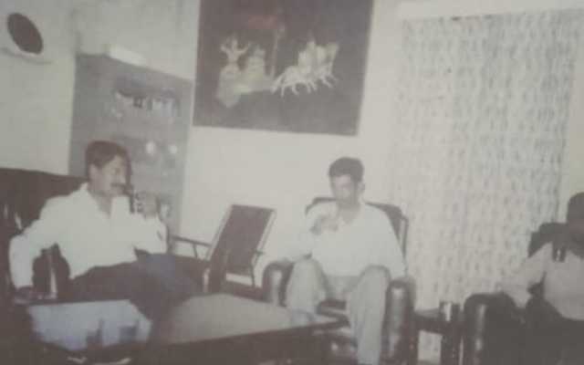Captain Dhanwant Sharma in the Officers Mess of 299 Medium Regiment. Image procured by Lt Col JS Sodhi (Retd)
