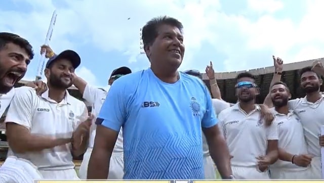 Watch: Chandrakant Pandit’s emotional moments post Madhya Pradesh’s maiden Ranji Trophy title – Firstcricket News, Firstpost