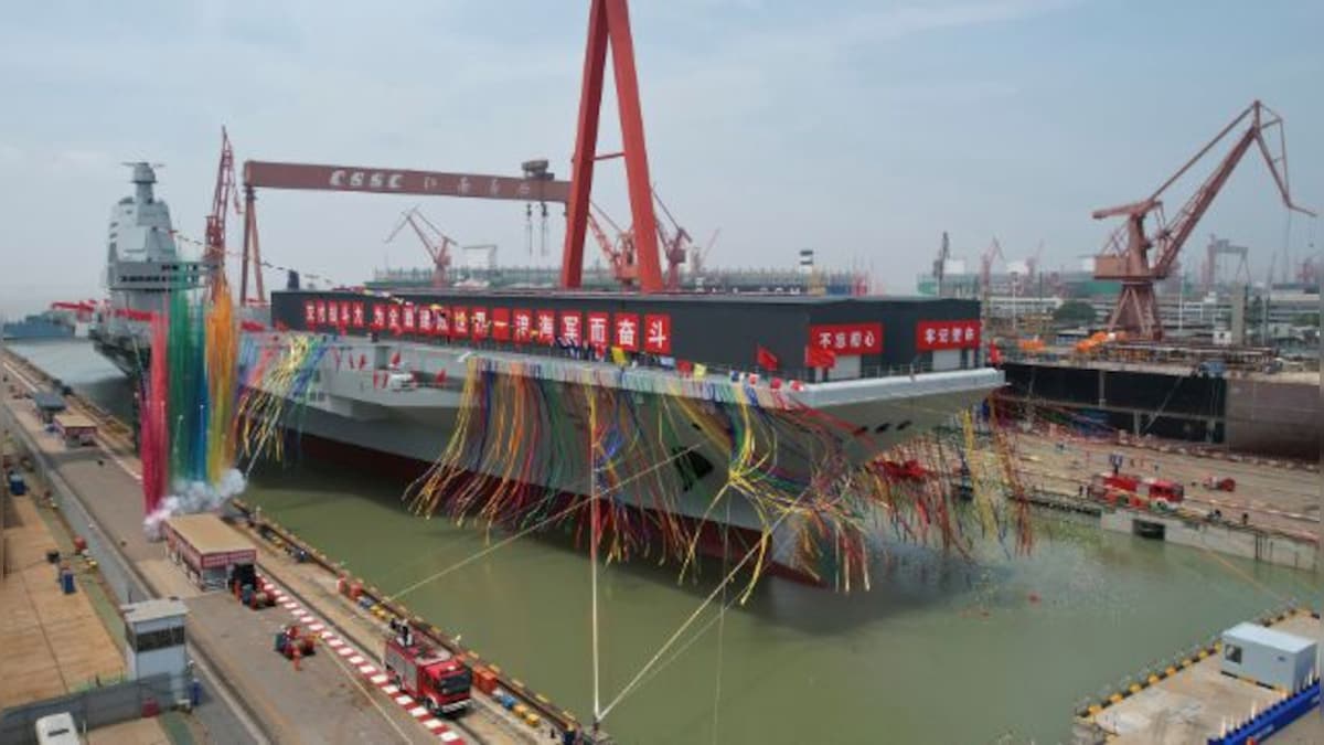 China launches next generation aircraft carrier in naval milestone