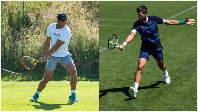 Wimbledon 2022: Novak Djokovic, Rafael Nadal hit the practice courts Wimbledon 2022: Novak Djokovic, Rafael Nadal hit the practice courts