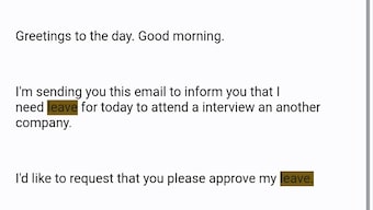 Internet praises employee for his honest leave application, here's what he wrote