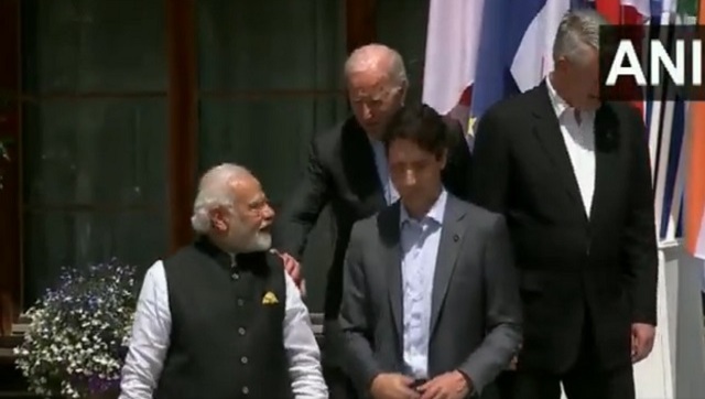 Joe Biden walks up to PM Modi at G7 Summit, shows bonhomie between leaders of democratic world Joe Biden walks up to PM Modi at G7 Summit, shows bonhomie between leaders of democratic world